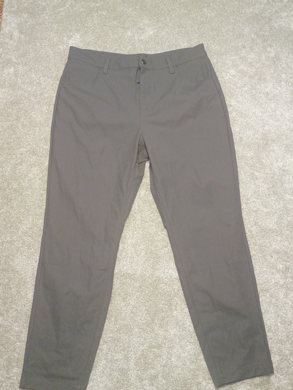 Fabletics Men's Gray Slim Chino Pants Size 34/30